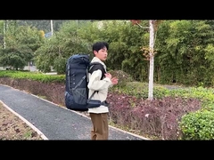 40L リップストップ ナイロン屋外防水ハイキング バックパック レイン カバー付き